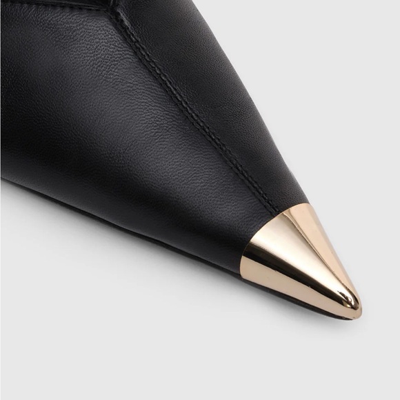 ANINE BING NINA FLATS WITH METAL TOE CAP - Picture 4 of 12